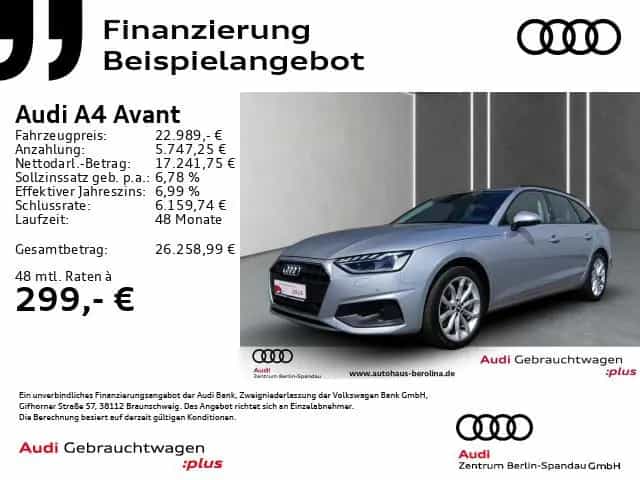 Audi A4 Avant 40 TDI qu. S tronic *AHK*NAV+*Virt.C+* 08/2020-photo-1