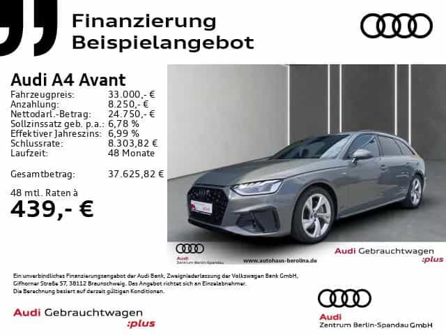 Audi A4 Avant 40 TFSI S line S tronic *360°*ACC*NAV+* 05/2024-photo-1
