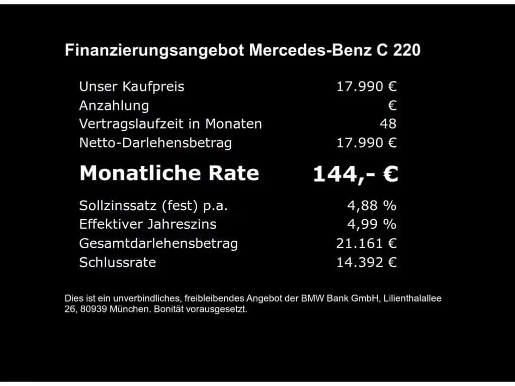 Mercedes-Benz C 220 d T 9G LED Navi 2.Hand 12/2016-photo-7