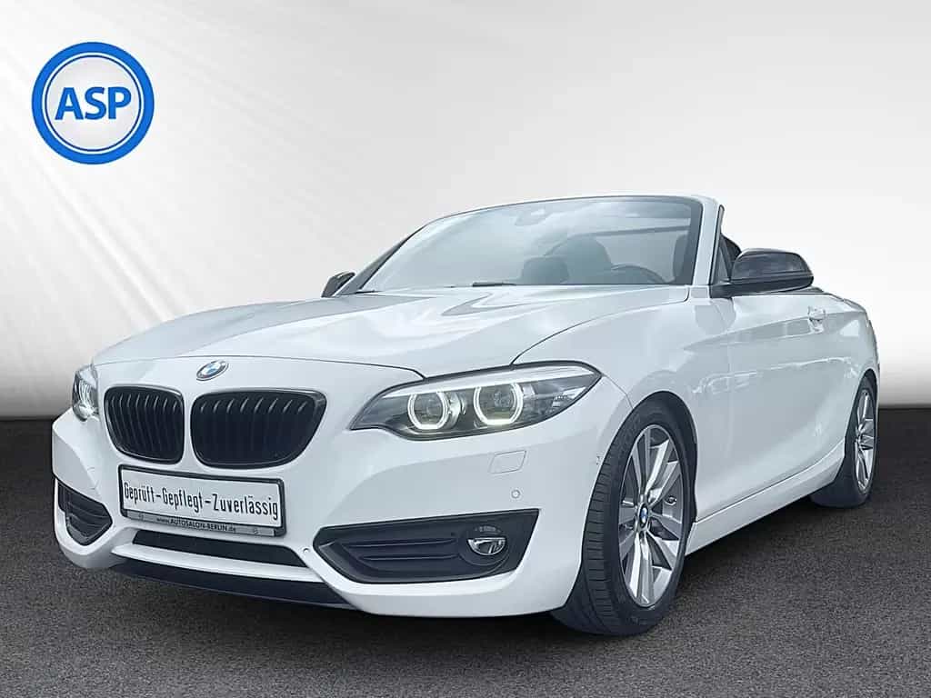 BMW 220 i Cabrio AUT Advantage LED H&K NAVI SHZ PDC 06/2018-photo-0