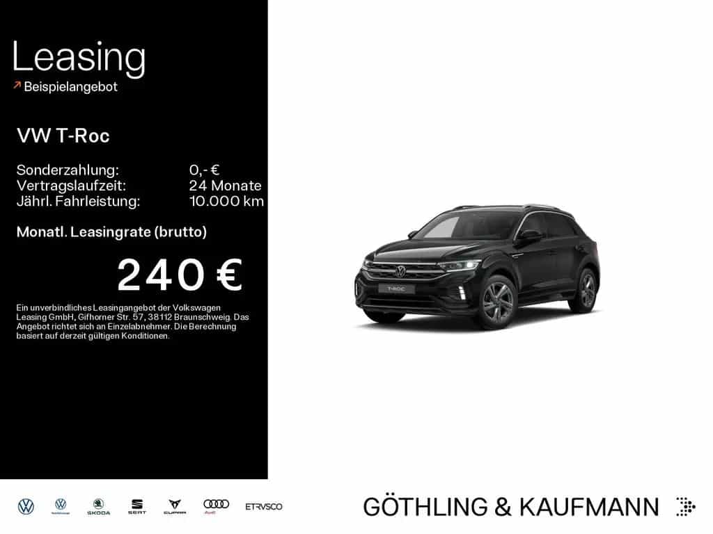 Volkswagen T-Roc 1.5 TSI R-Line DSG*NAVI*AHK*LED+*KAM*SHZ*A 10/2025-photo-0