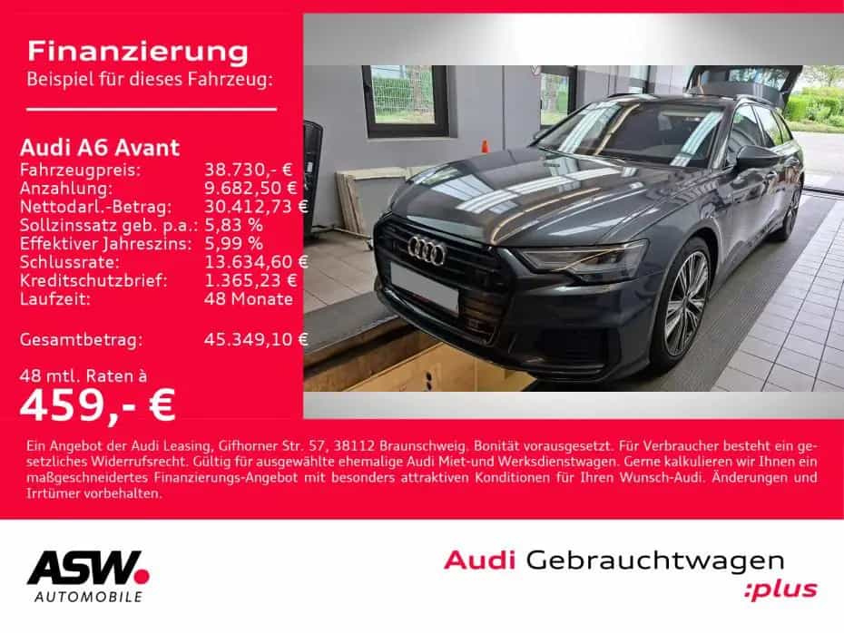 Audi A6 Avant S line 45TFSI quattro Stron LED B&O AHK 08/2023-photo-1
