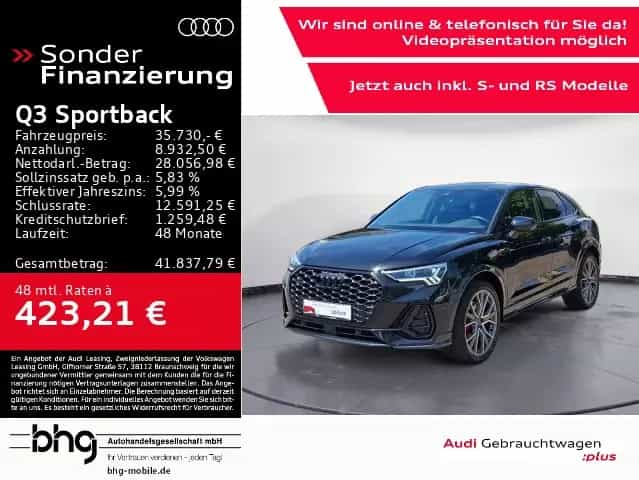Audi Q3 Sportback S line 45 TFSI quattro 08/2022-photo-0