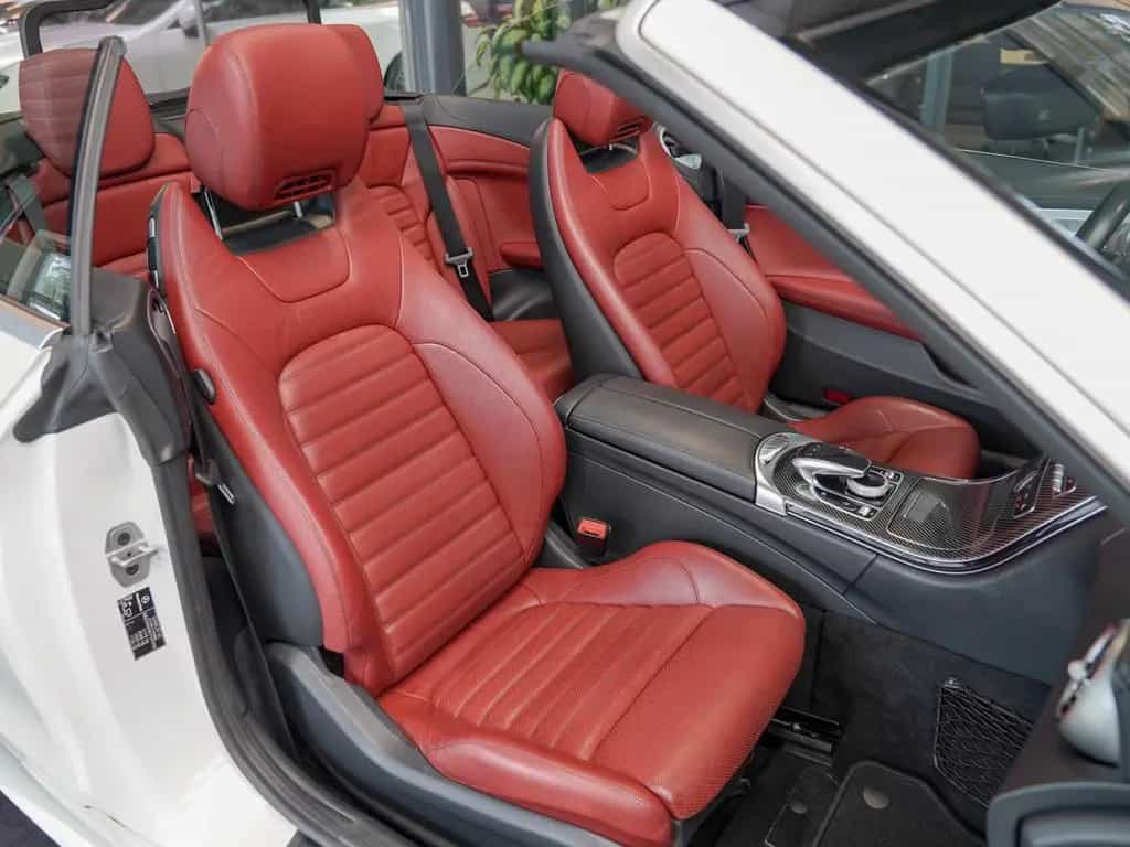 Mercedes-Benz C 300 Cabrio AMG Line cranberry Carbon Burmester 04/2017-photo-10