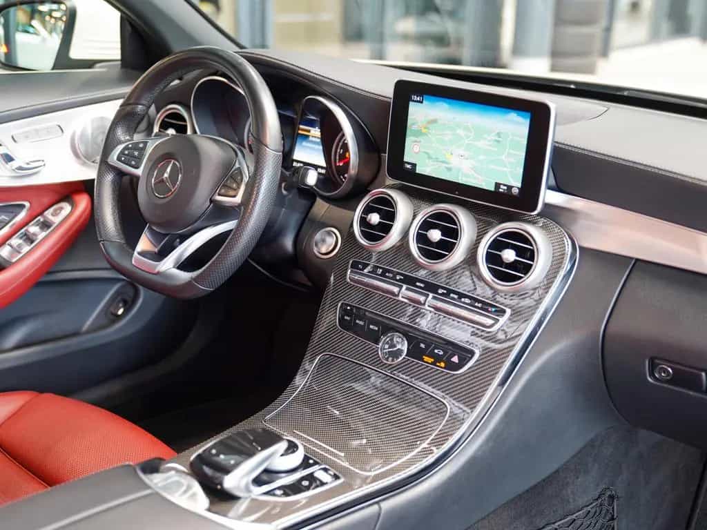 Mercedes-Benz C 300 Cabrio AMG Line cranberry Carbon Burmester 04/2017-photo-12