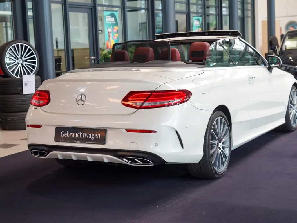 Mercedes-Benz C 300 Cabrio AMG Line cranberry Carbon Burmester 04/2017-photo-3