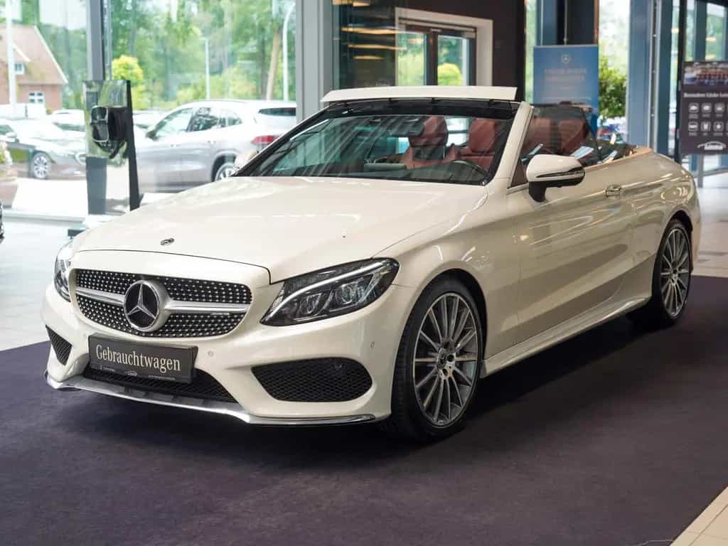 Mercedes-Benz C 300 Cabrio AMG Line cranberry Carbon Burmester 04/2017-photo-8