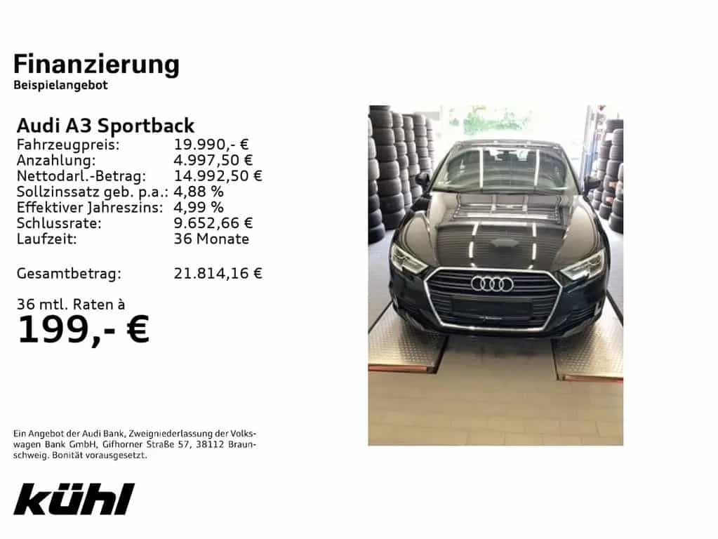 Audi A3 Sportback 35 TDI S tronic Sport Navi,Allwette 01/2020-photo-1