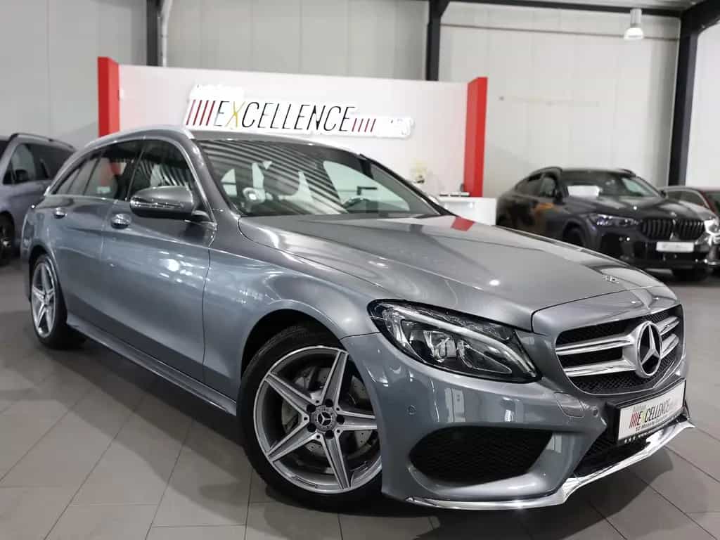 Mercedes-Benz C 180 CGI T AMG-LINE SPORT / LED, LEDER, NAVI+ 06/2017-photo-1