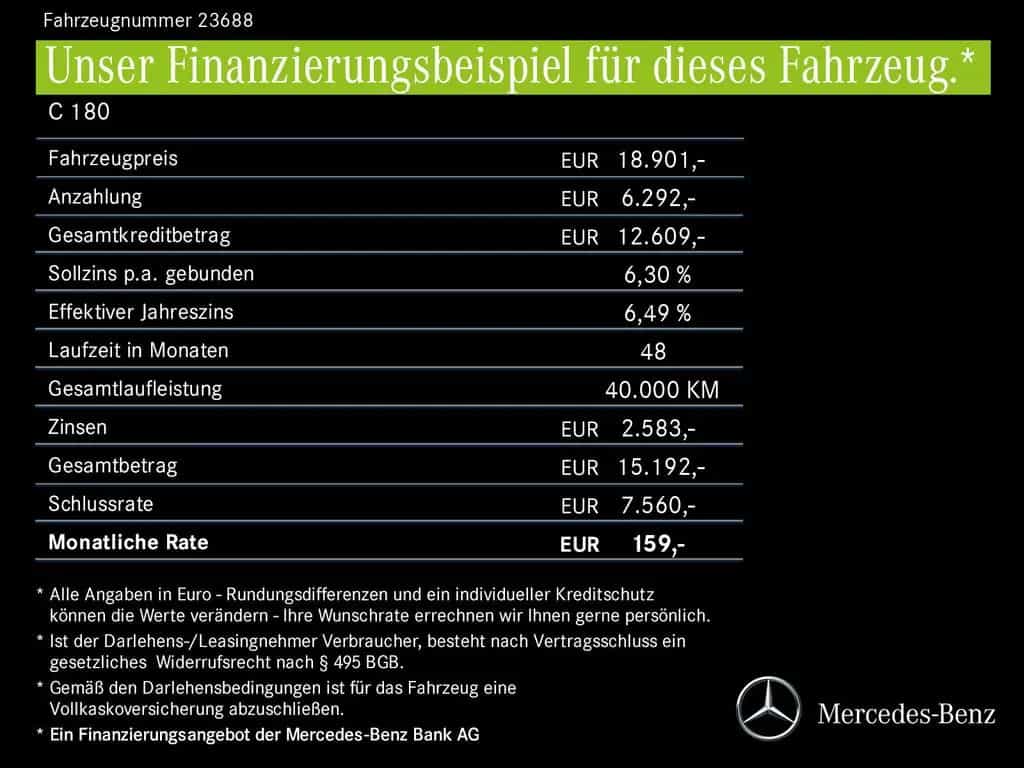 Mercedes-Benz C 180 T EXCLUSIVE Linde Ambientebeleuchtung AHK 02/2018-photo-26