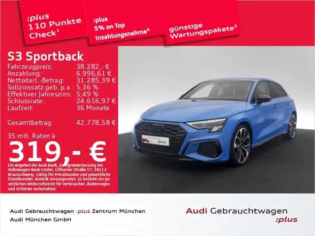 Audi S3 Sportback TFSI S tronic Navi+/19"Zoll 03/2023-photo-0