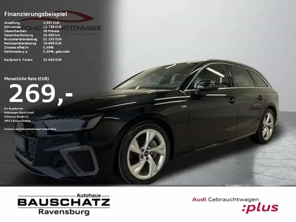Audi A4 Avant 40 TDI quattro S line *LED*AHK*NAVI*SZ* 06/2021-photo-0