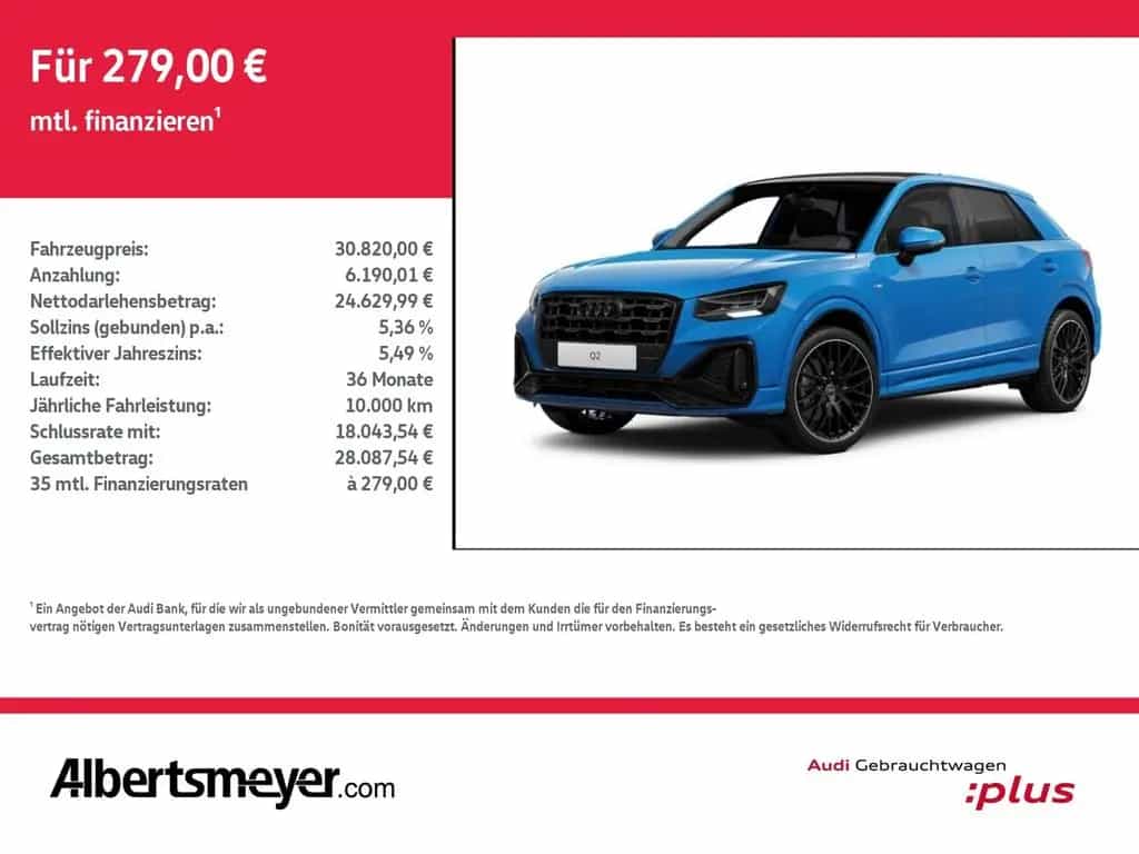 Audi Q2 1.5 TFSI S-lINE+PANO+GRA+AHK 03/2023-photo-2