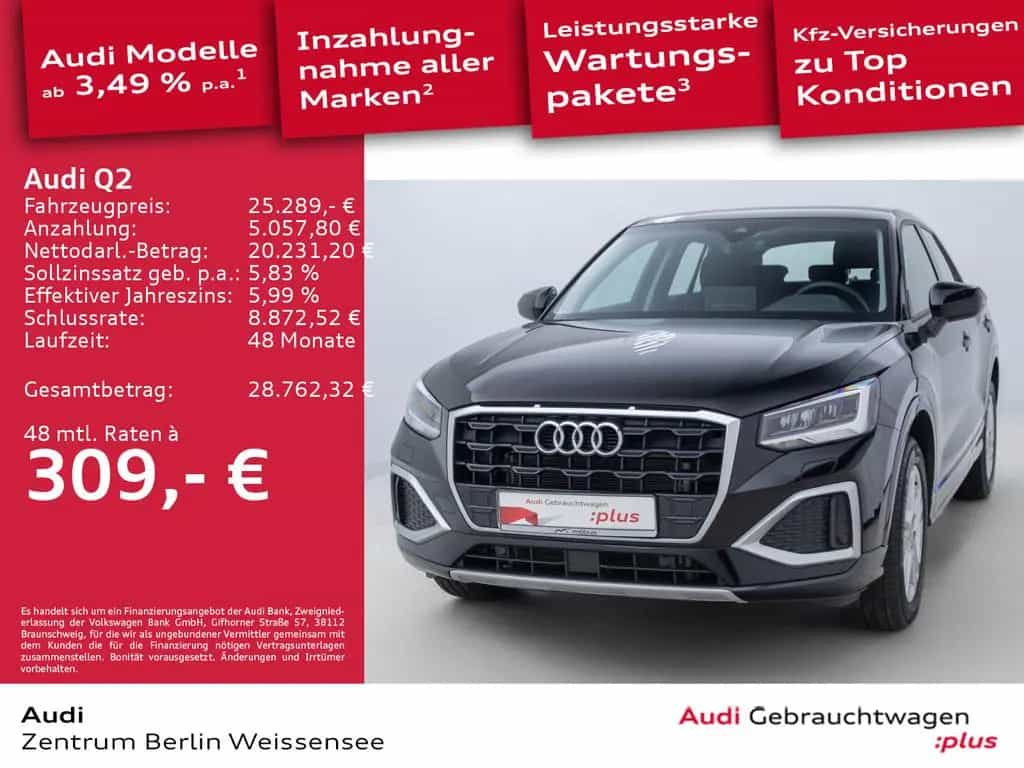 Audi Q2 35 TFSI S-TRO*ADVANCED*LED*VC*APP*GRA*NAVI** 09/2024-photo-1
