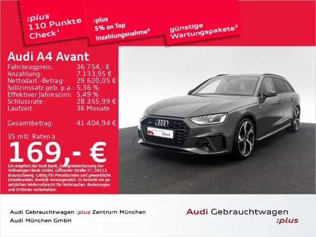 Audi A4 Avant 40 TFSI qu. S tronic S line Matrix/Kame 06/2024-photo-0