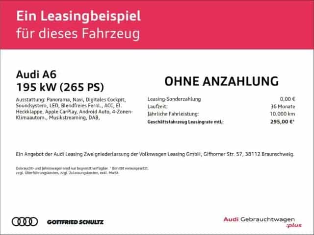Audi A6 Avant 45 TFSI quattro sport ACC PANO KAMERA 06/2023-photo-1
