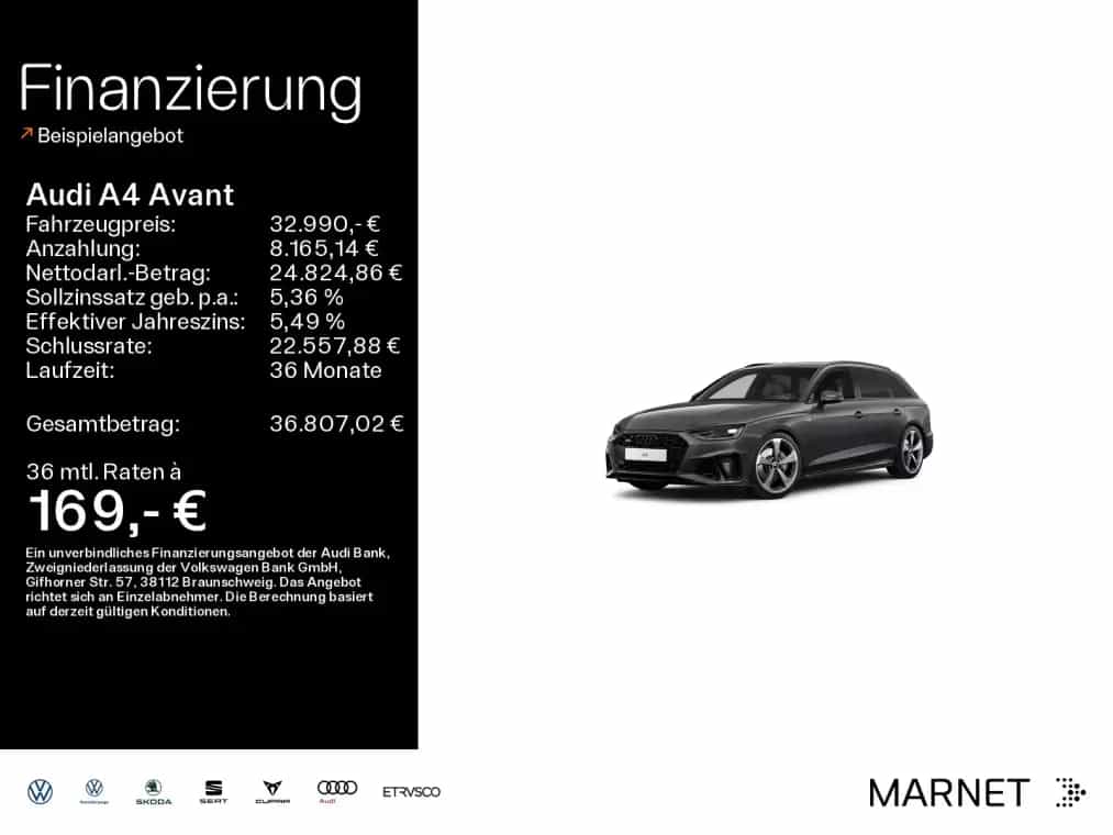 Audi A4 Avant 40 TFSI qu S line competition edition*N 05/2023-photo-0