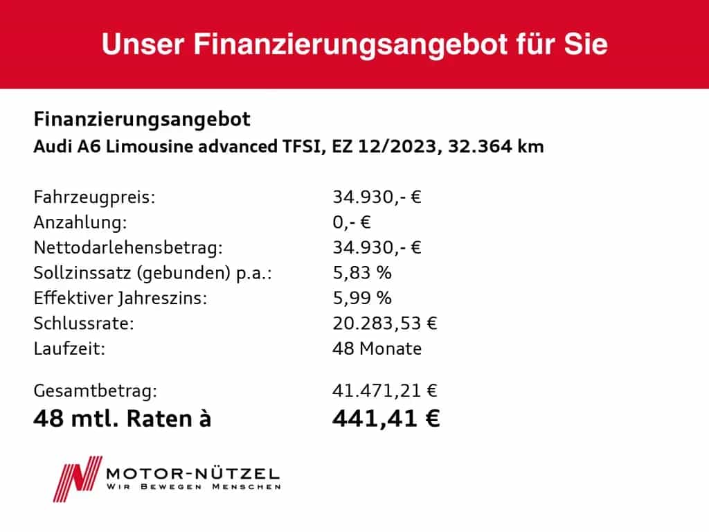 Audi A6 Limousine 45 TFSI S-TR ADVANCED LED+NAVI+RFK 12/2023-photo-17