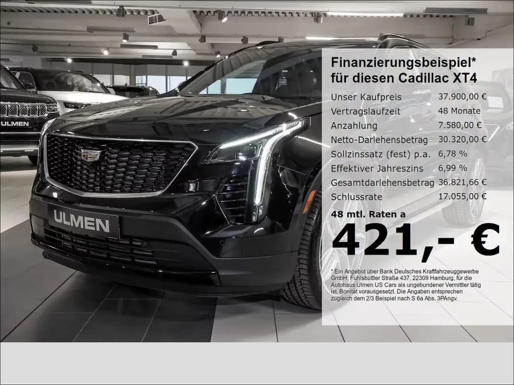 Main__Slider__Photo:Cadillac XT4 350 Turbo AWD Sport Panoramadach 20Zoll AHK 04/2023-0