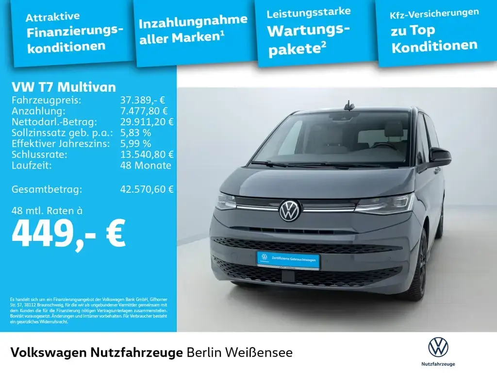 Main__Slider__Photo:Volkswagen T7 Multivan 2.0 TSI Edition DSG*PANO*NAV*LED*ACC 07/2023-1
