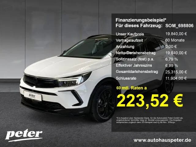 Main__Slider__Photo:Opel Grandland 1.2 Turbo GS Line Klimaautomatik Alcan 07/2023-0