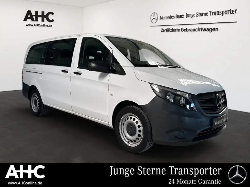 Main__Slider__Photo:Mercedes-Benz Vito 114 Tourer BASE lang 9 Sitze Navi 2x Klima 06/2023-1