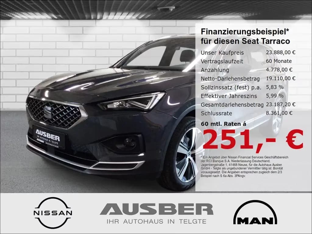 Main__Slider__Photo:Seat Tarraco Xcellence 1.5 TSI ACT AHK bis 2,0to 01/2021-0