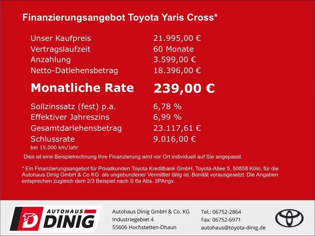 Main__Slider__Photo:Toyota Yaris Cross Hybrid FWD Team Deutschland Navi LED 08/2022-1