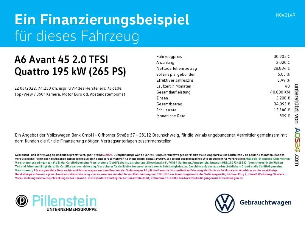 Main__Slider__Photo:Audi A6 Avant 45 2.0 TFSI Quattro S-Tronic 360°KAMERA 03/2022-1