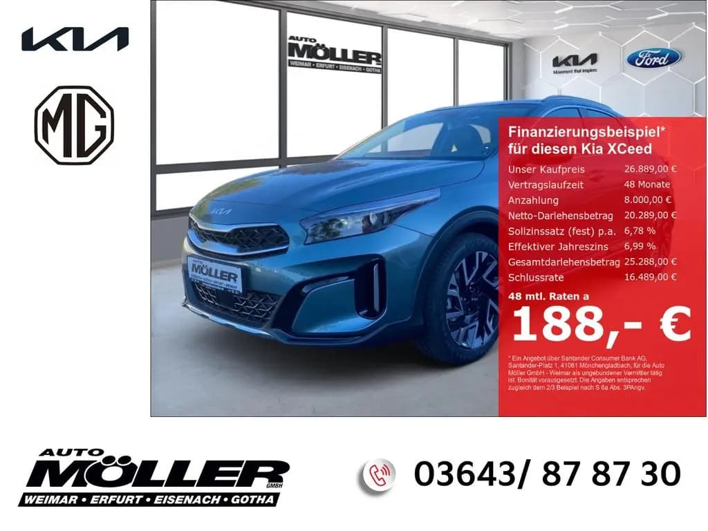 Main__Slider__Photo:Kia XCeed Spirit 1.5T DCT7 Glasdach Xclusive ACC LED 05/2026-0