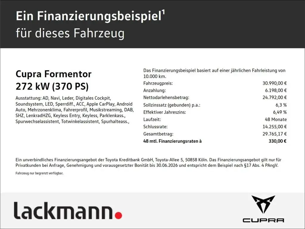 Main__Slider__Photo:Cupra Formentor 2.0 VZ 4Drive *ABT*Navi*Leder*LED*SHZ* 09/2022-1