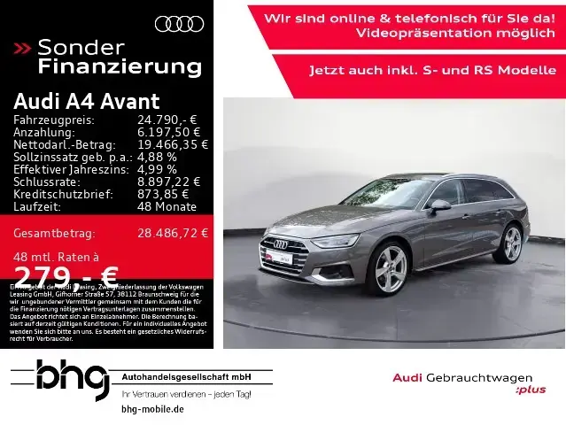 Main__Slider__Photo:Audi A4 Avant 35 TFSI S tronic 08/2022-1