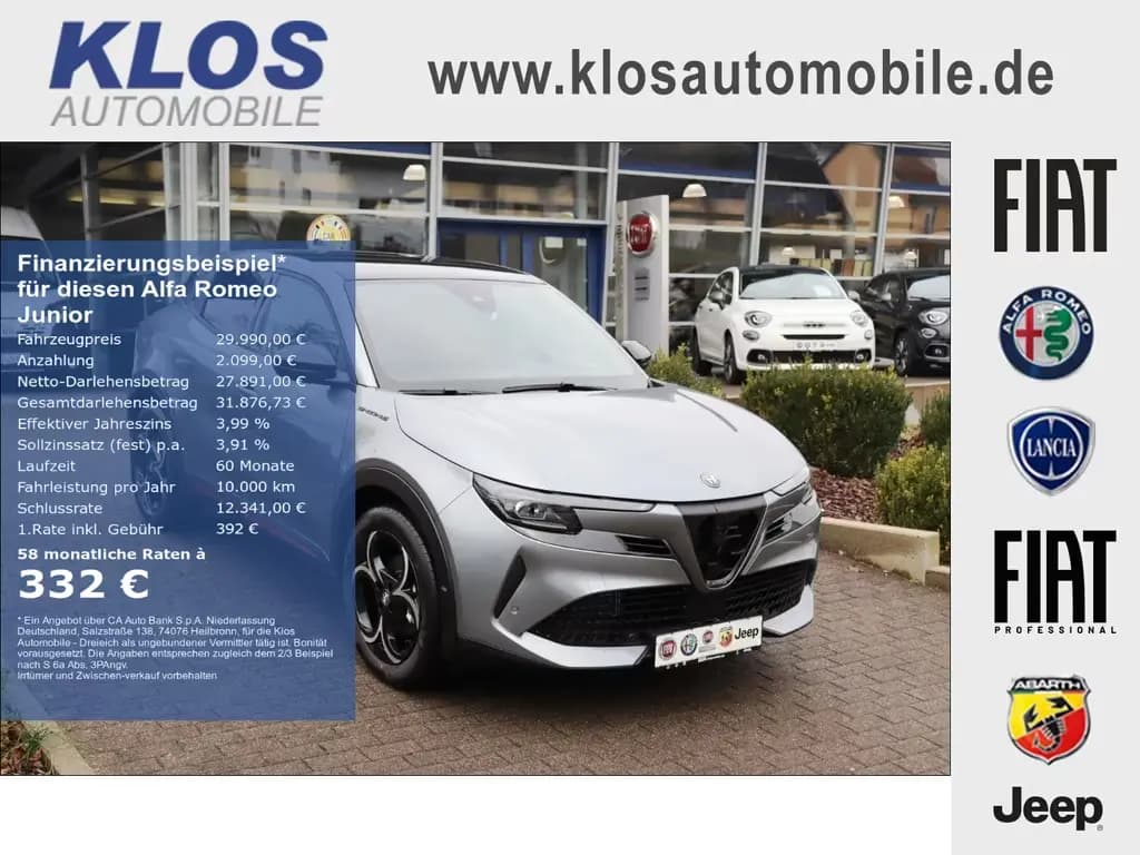 Main__Slider__Photo:Alfa Romeo Junior IBRIDA SPECIALE 1.2 VGT 145PS DCT6 SCHIEB 10/2025-0