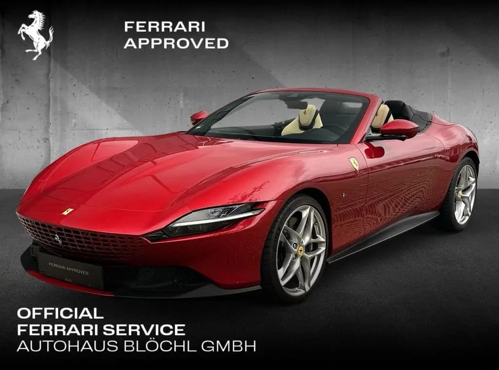 Main__Slider__Photo:Ferrari Roma Spider*dt. Auto*360° Kam*Belüftet*Neck Warm 03/2024-0