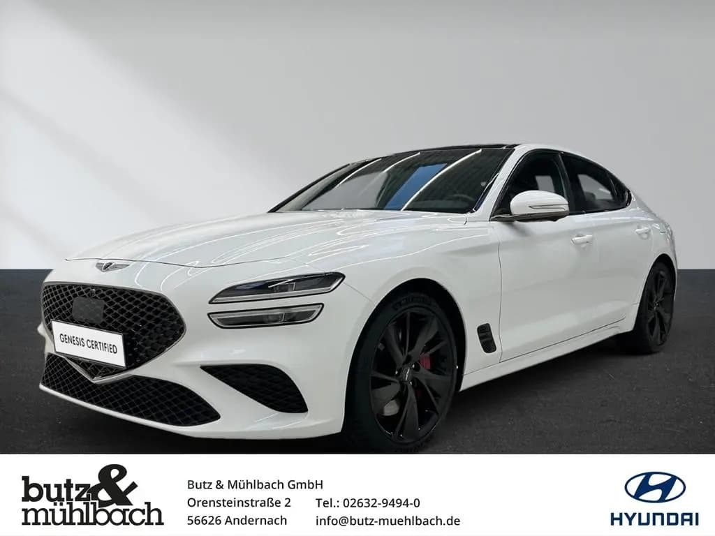 Main__Slider__Photo:Genesis G70 Sport AD Leder LED Sperrdiff. ACC El. Heckkl 11/2023-0