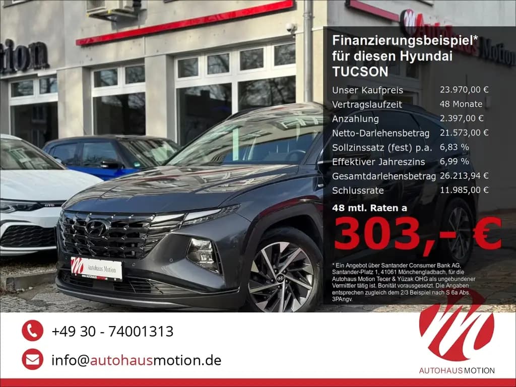 Main__Slider__Photo:Hyundai TUCSON Mild-Hybrid 4WD Pano Navi Kamera LED Appl 06/2021-0