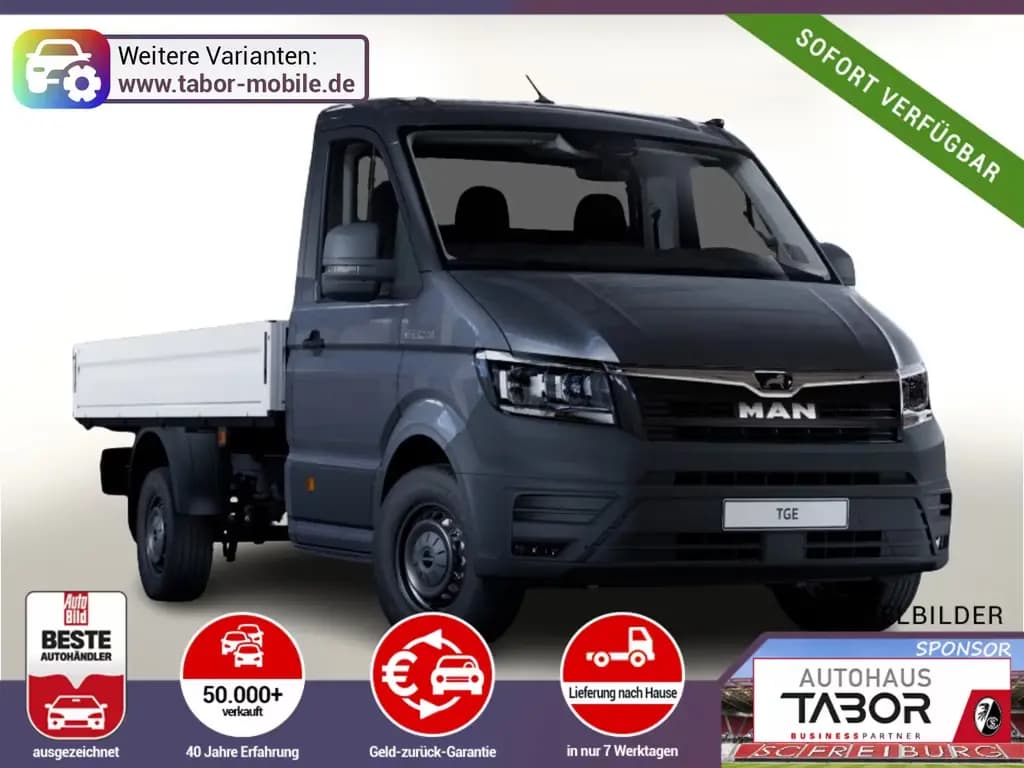 Main__Slider__Photo:MAN TGE Pritsche 2.0 TDI 177 Temp PDC UVP-38%* 09/2025-0