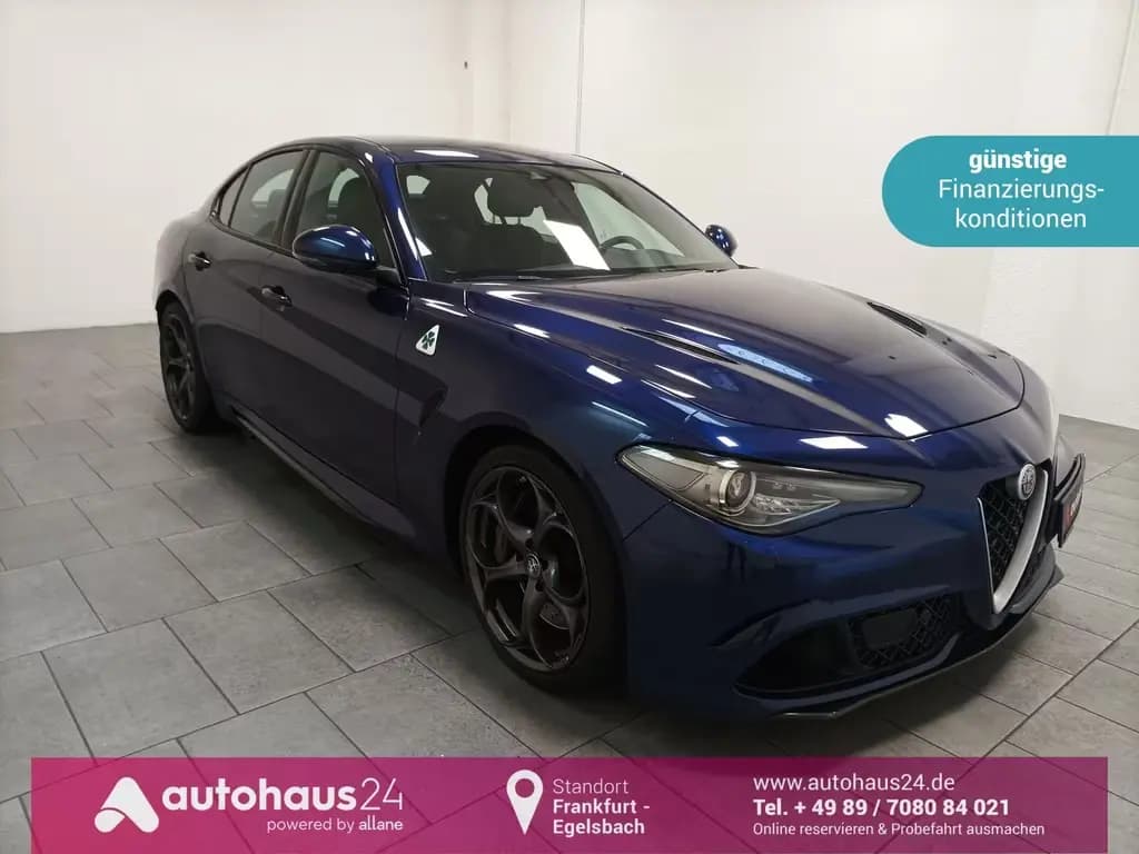 Main__Slider__Photo:Alfa Romeo Giulia 2.9 V6 Bi-Turbo Quadrifoglio|Navi|H&K| 01/2019-0