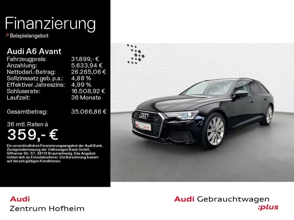 Main__Slider__Photo:Audi A6 Avant 45 TDI qu S tro*B&O*Standh*LED*Virtual* 09/2022-0