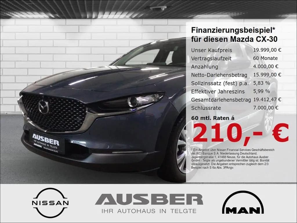 Main__Slider__Photo:Mazda CX-30 Selection 2WD 360° Bose Ganzjahresreifen H 11/2021-0