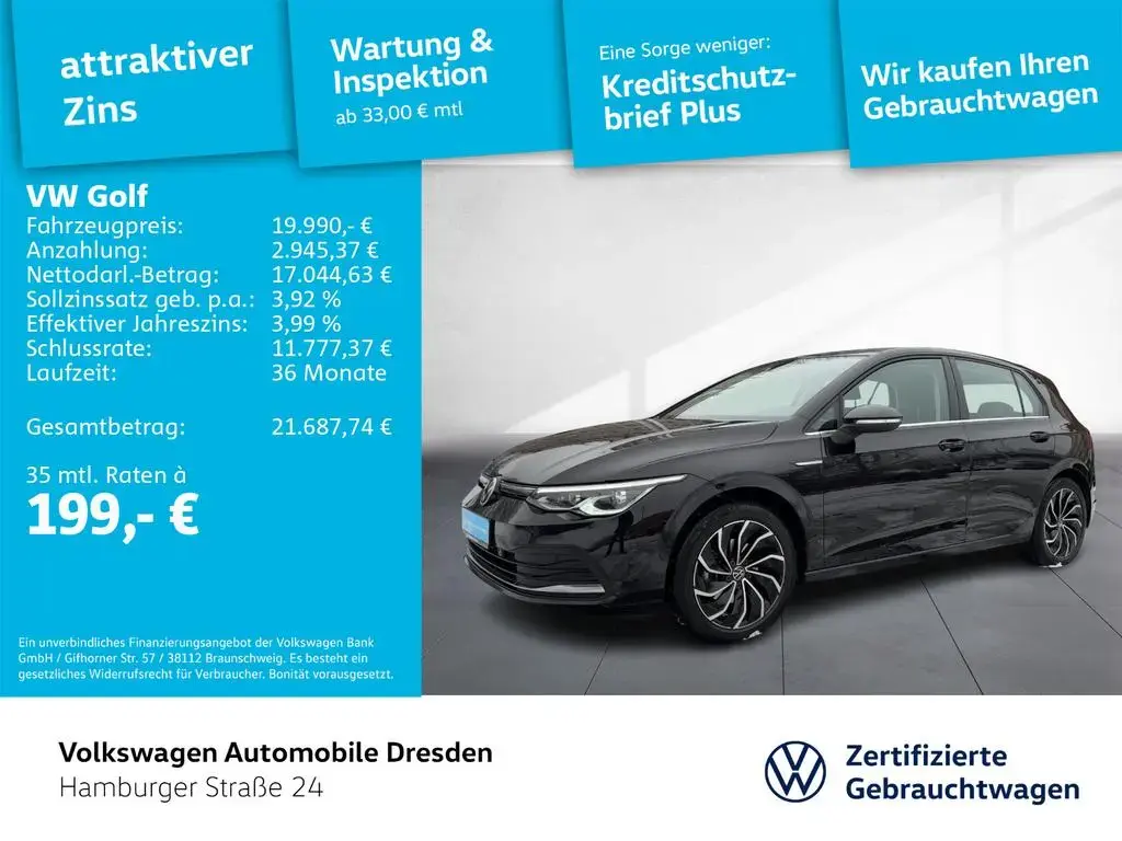 Main__Slider__Photo:Volkswagen Golf VIII Style 1.5 eTSI DSG LED PDC MASSAGE TRA 02/2021-1