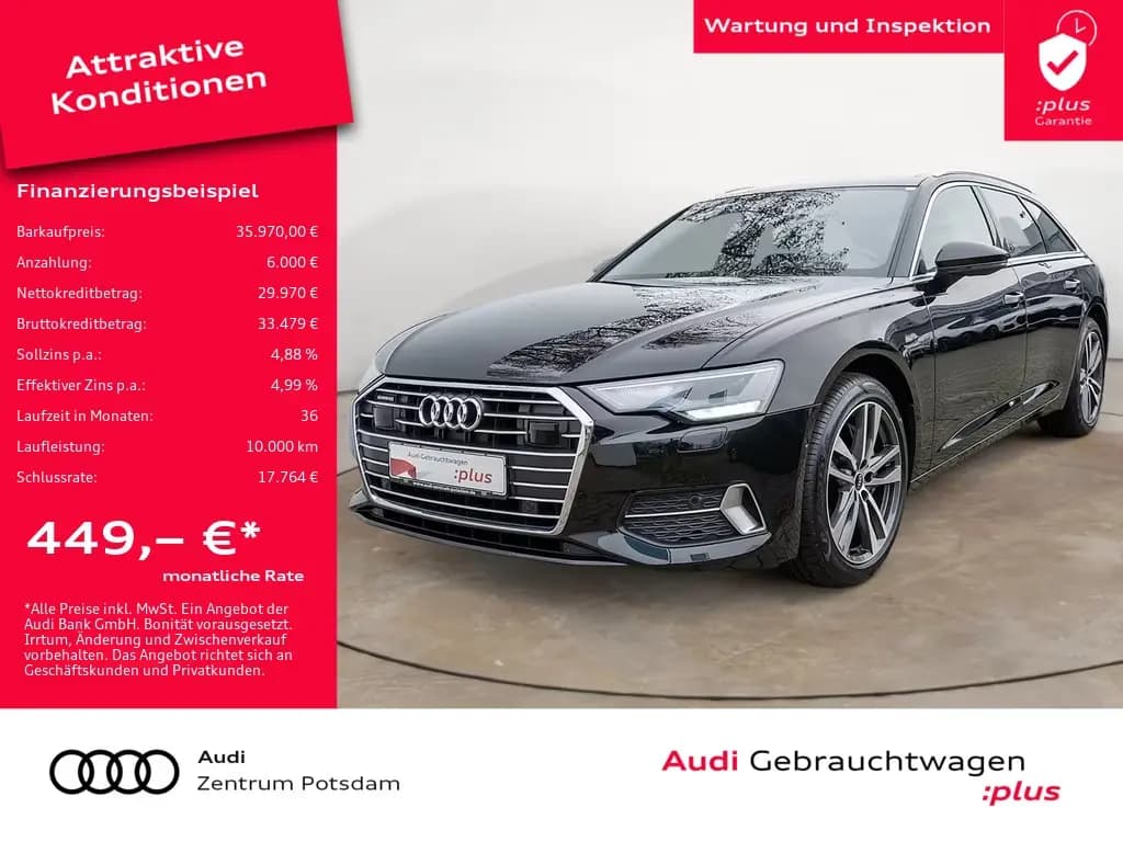 Main__Slider__Photo:Audi A6 Avant 50 TDI quattro LED NAVI AHK PANORAMA HU 06/2021-0