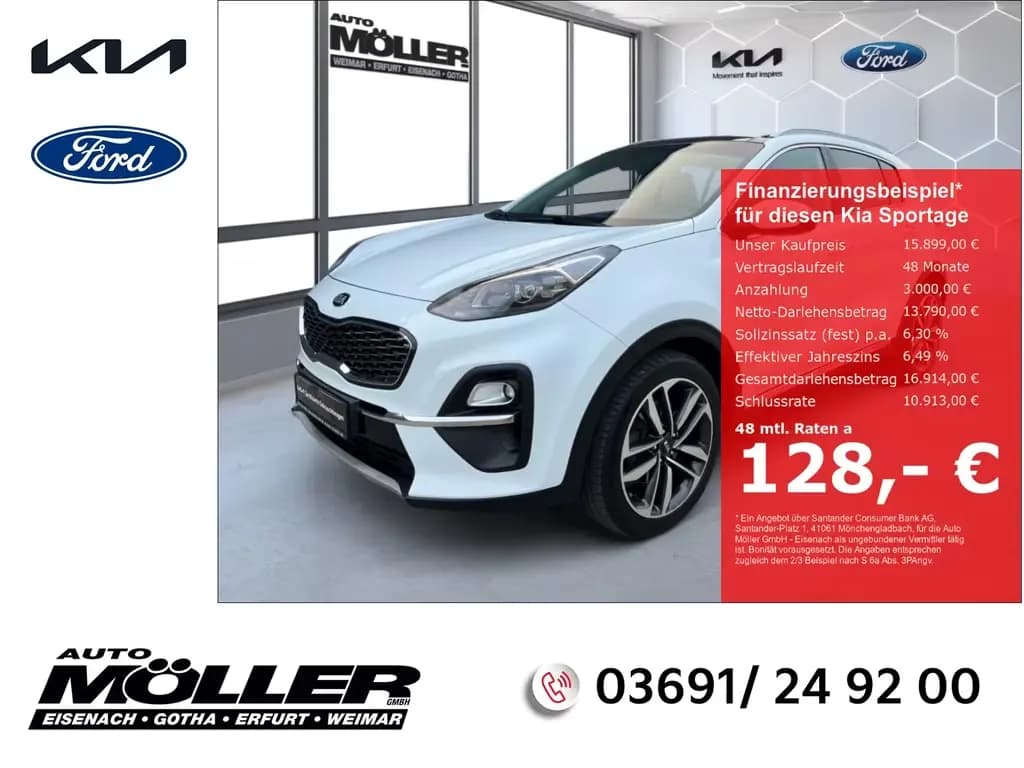 Main__Slider__Photo:Kia Sportage 1.6T Spirit 2WD Panoramadach JBL LED Kl 09/2020-0