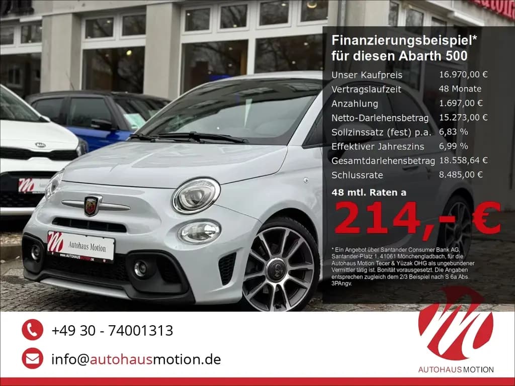 Main__Slider__Photo:Abarth 500 595 Turismo Sportpaket Sportabgasanlage Navi 09/2021-0