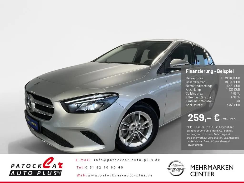 Main__Slider__Photo:Mercedes-Benz B-Class 200 Style 8-fach bereift SHZ PTS NAVI LED 08/2019-0