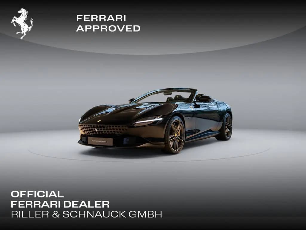 Main__Slider__Photo:Ferrari Roma Spider PDC SHZ LEDER KAMERA NAVI ACC 360° 08/2024-0