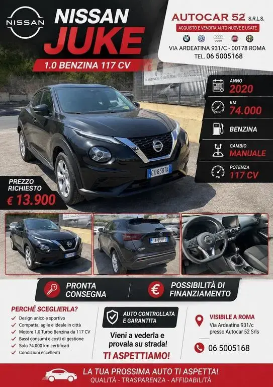 Main__Slider__Photo:Nissan Juke 1.0 Benzina N-Connecta - PROMO SETTE 04/2020-1