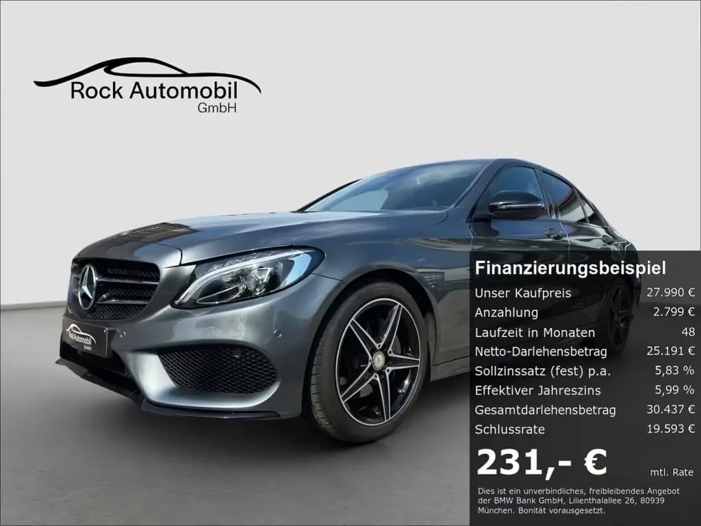 Main__Slider__Photo:Mercedes-Benz C-Class 200 9G AMG Line NIGHT LED 01/2017-0
