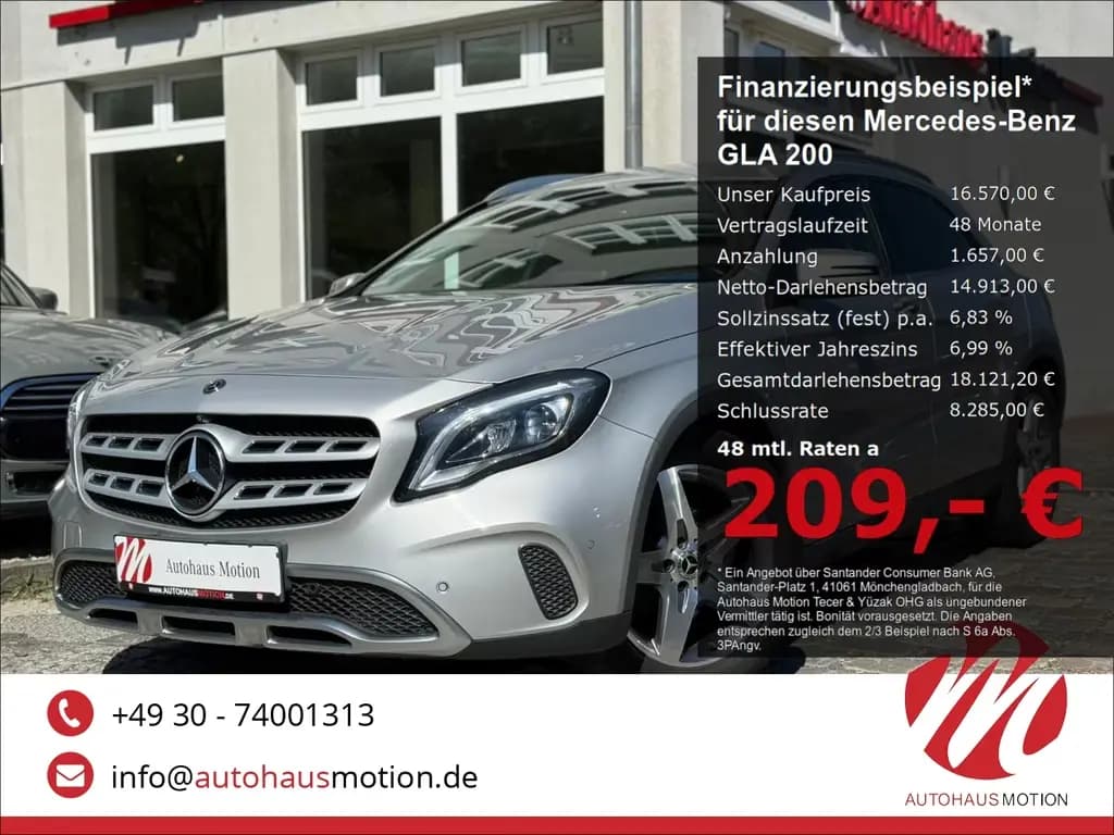 Main__Slider__Photo:Mercedes-Benz GLA 200 -Klasse Urban Navi 360 Kamera LED Sports 08/2017-0