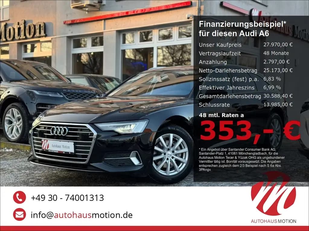 Main__Slider__Photo:Audi A6 Avant 40 TDI sport Matrix Navi Kamera Ambient 11/2018-0